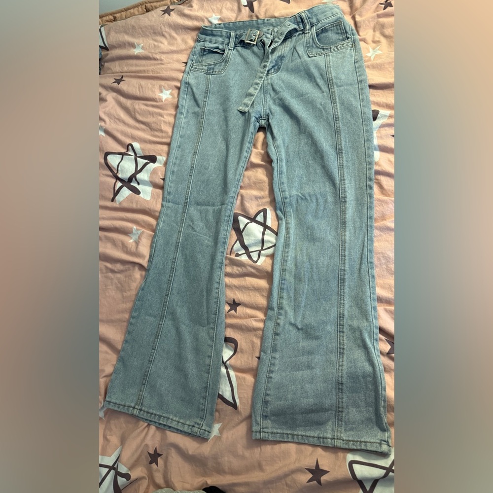 Stylish Blue Flared Jeans